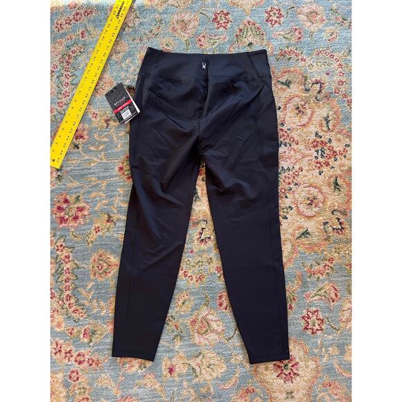 Spyder Active Black Performance Leggings with Side Pockets - Picture 3 of 13